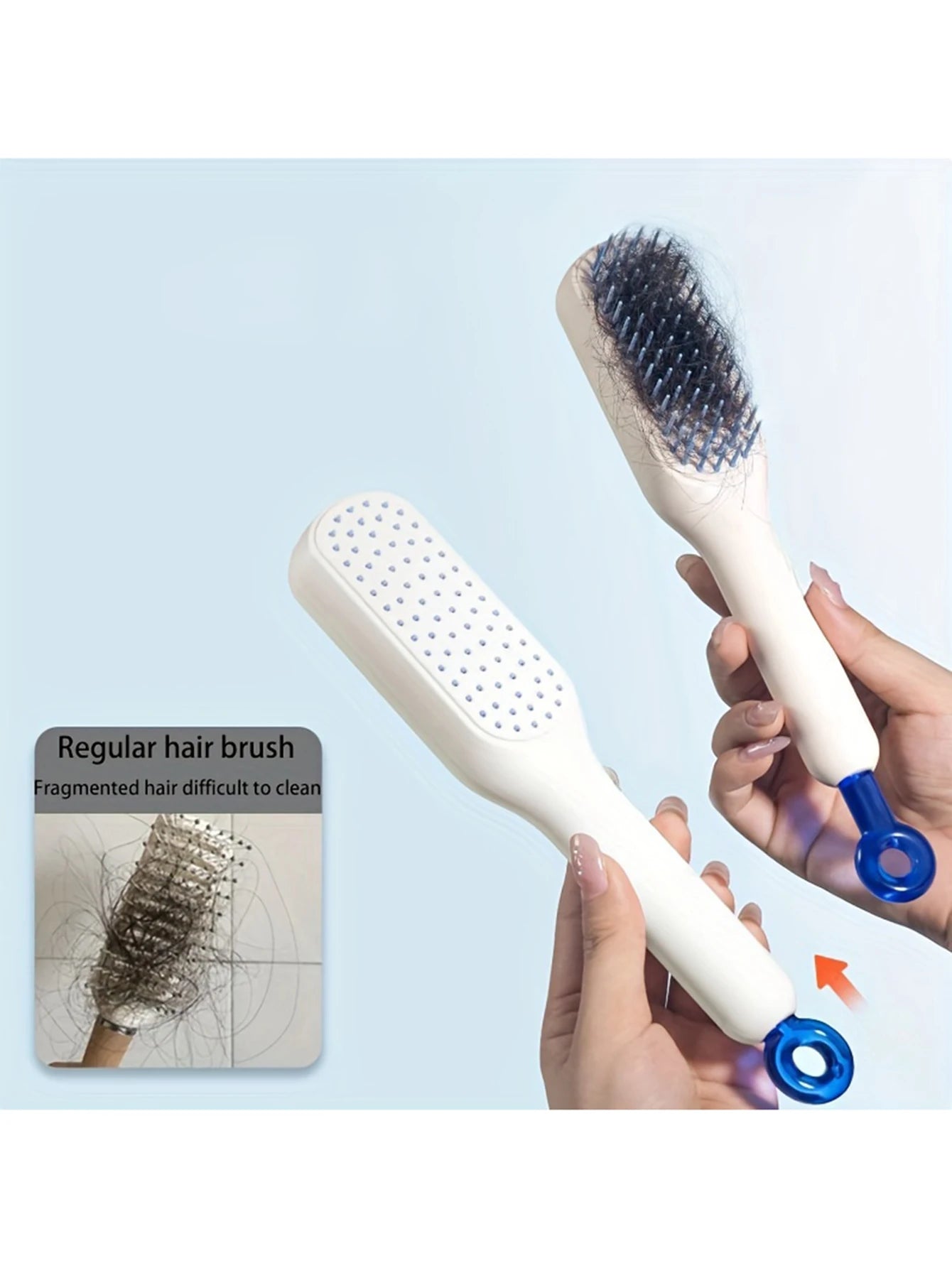 Brosse à cheveux auto-nettoyante – Maison Couronne®